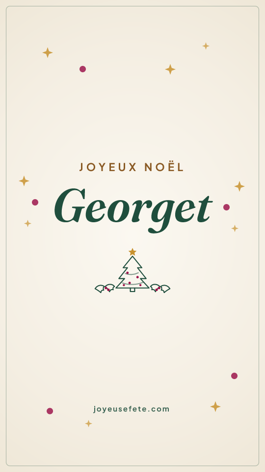 Image « Joyeux Noël Georget » au format story