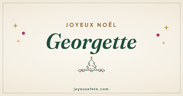 Image « Joyeux Noël Georgette » au format large