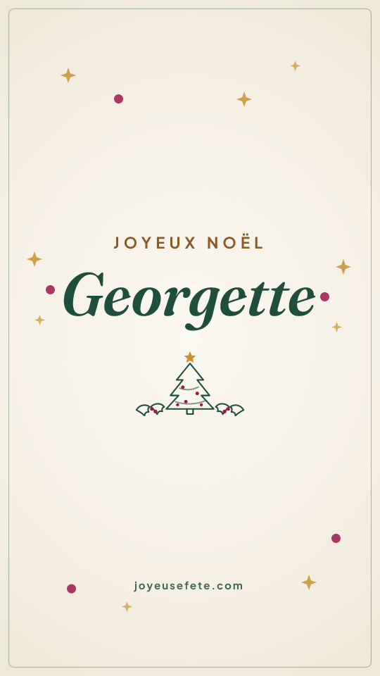 Image « Joyeux Noël Georgette » au format story