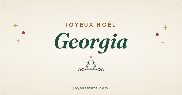 Image « Joyeux Noël Georgia » au format large
