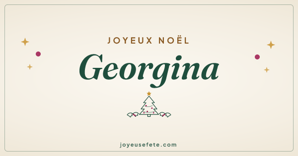 Image « Joyeux Noël Georgina » au format large