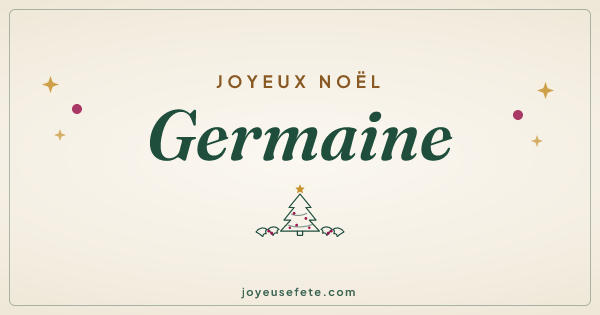Image « Joyeux Noël Germaine » au format large