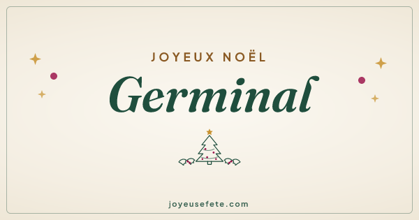 Image « Joyeux Noël Germinal » au format large
