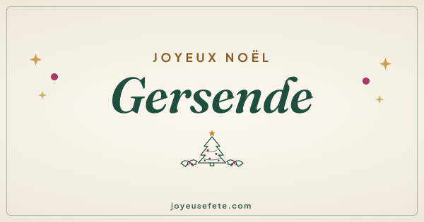 Image « Joyeux Noël Gersende » au format large
