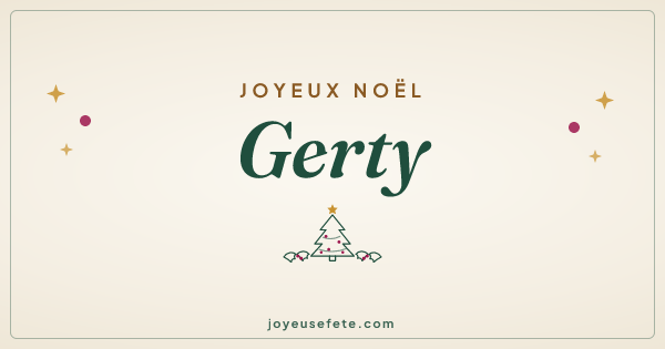 Image « Joyeux Noël Gerty » au format large