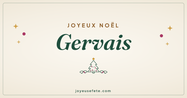 Image « Joyeux Noël Gervais » au format large