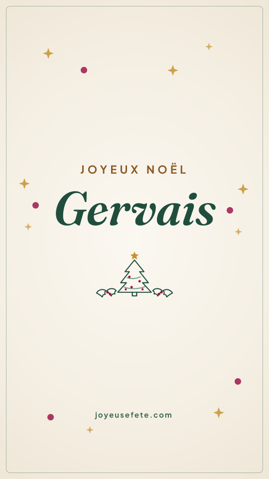 Image « Joyeux Noël Gervais » au format story