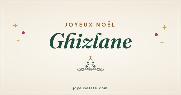 Image « Joyeux Noël Ghizlane » au format large