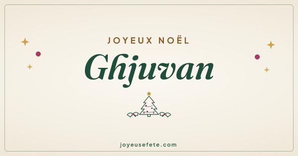 Image « Joyeux Noël Ghjuvan » au format large