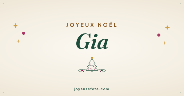 Image « Joyeux Noël Gia » au format large