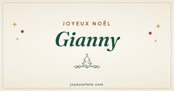 Image « Joyeux Noël Gianny » au format large