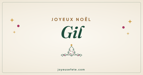 Image « Joyeux Noël Gil » au format large