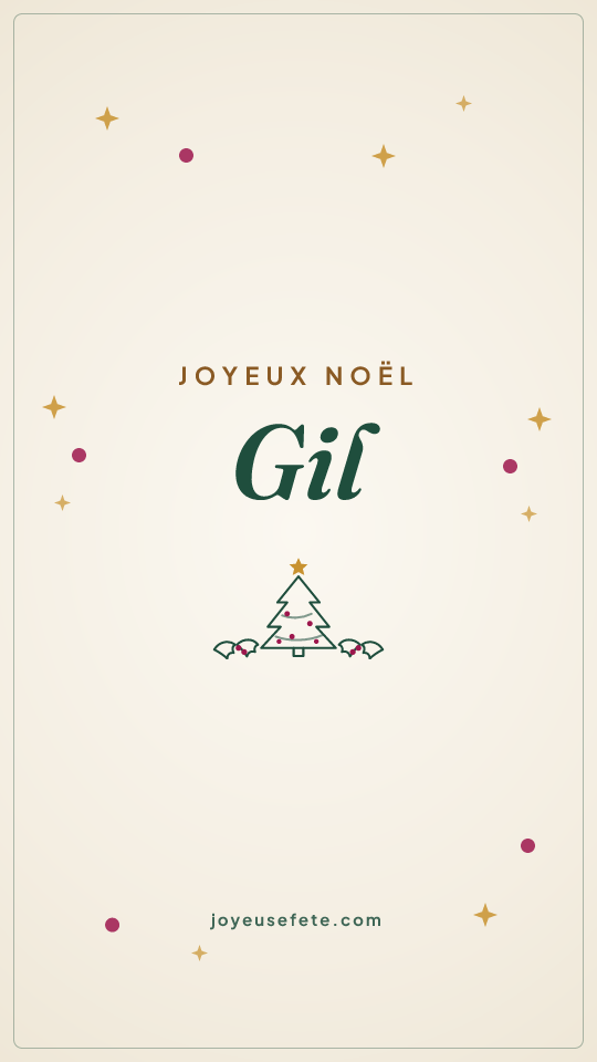 Image « Joyeux Noël Gil » au format story