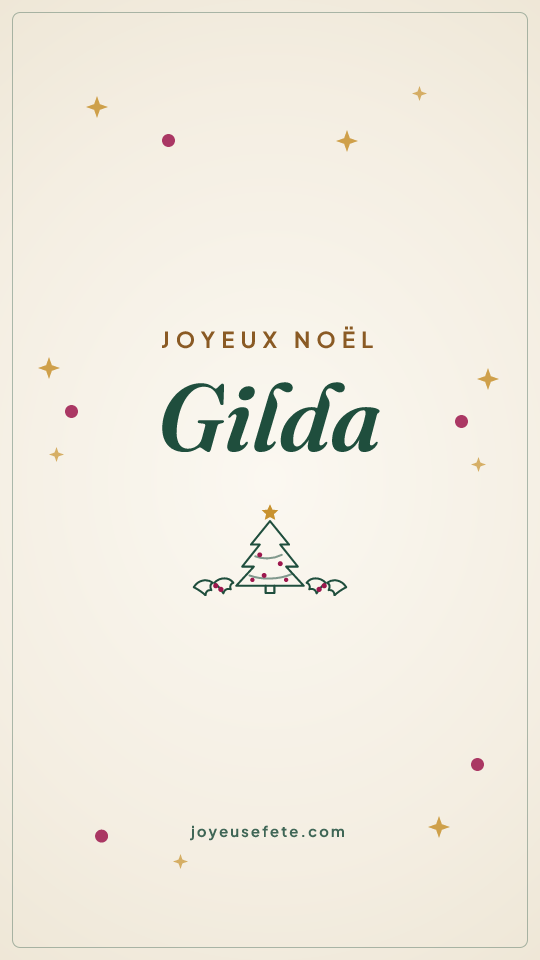 Image « Joyeux Noël Gilda » au format story