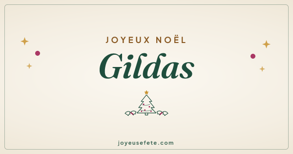 Image « Joyeux Noël Gildas » au format large