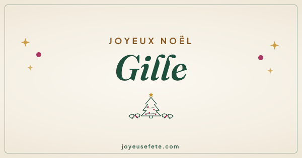 Image « Joyeux Noël Gille » au format large