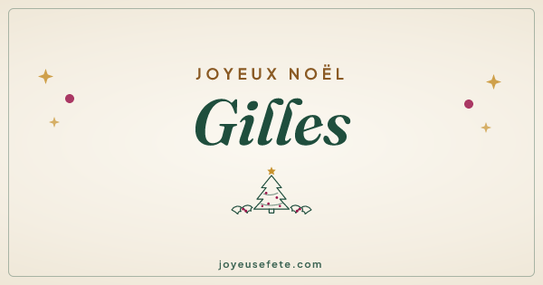 Image « Joyeux Noël Gilles » au format large