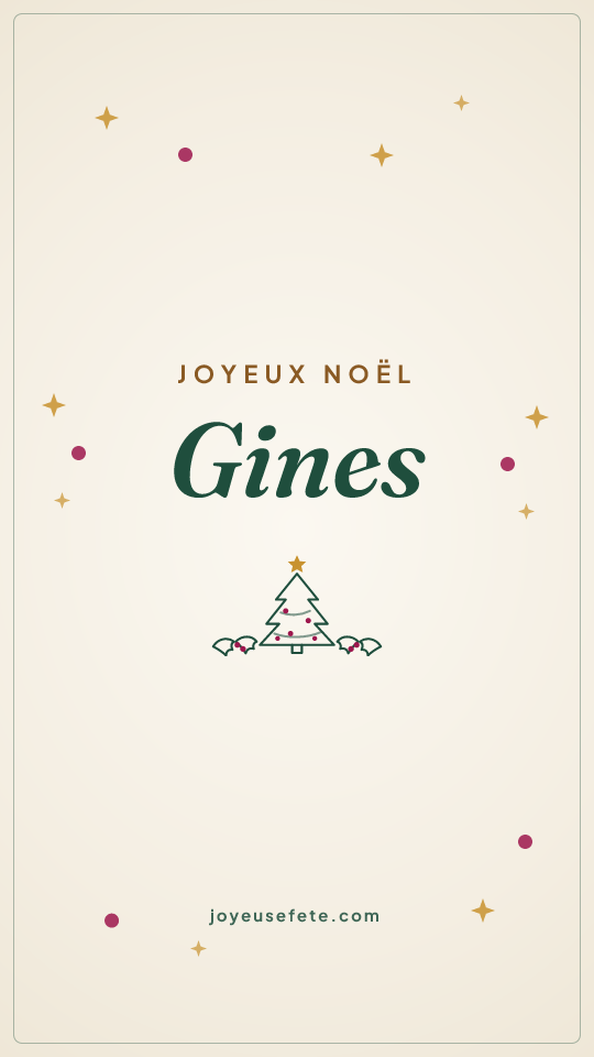 Image « Joyeux Noël Gines » au format story