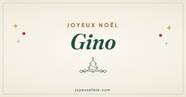 Image « Joyeux Noël Gino » au format large