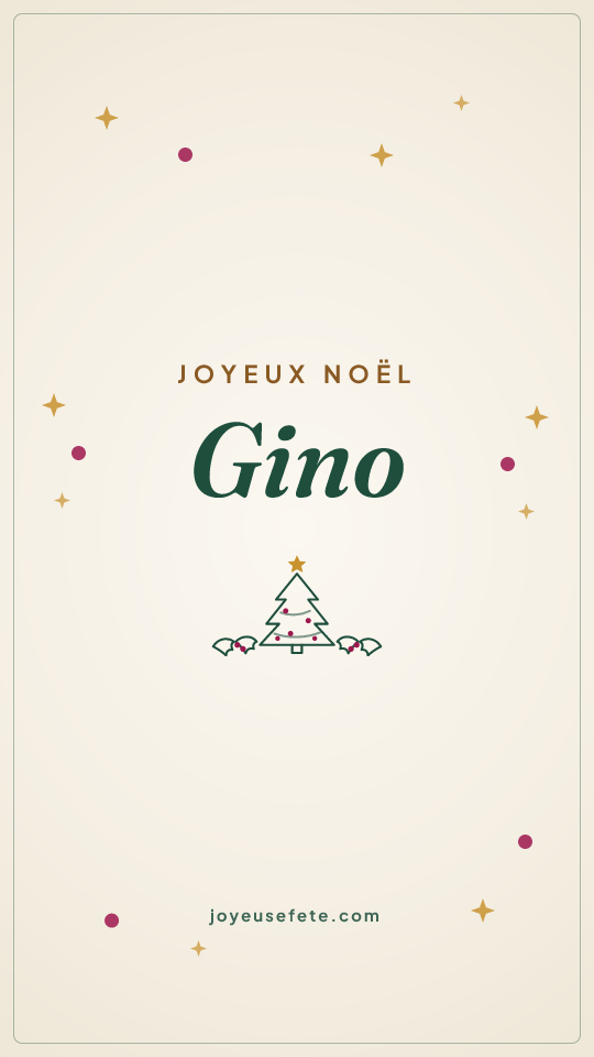 Image « Joyeux Noël Gino » au format story