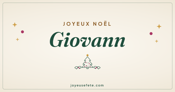 Image « Joyeux Noël Giovann » au format large