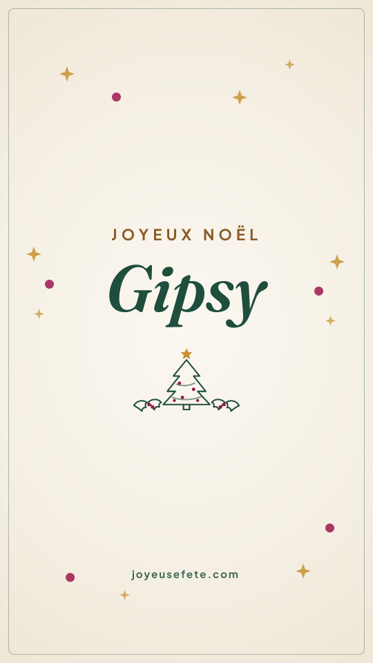 Image « Joyeux Noël Gipsy » au format story