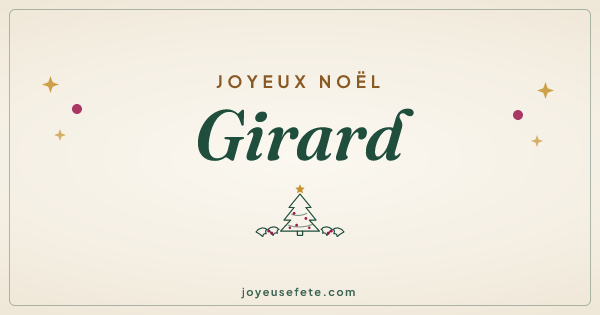 Image « Joyeux Noël Girard » au format large