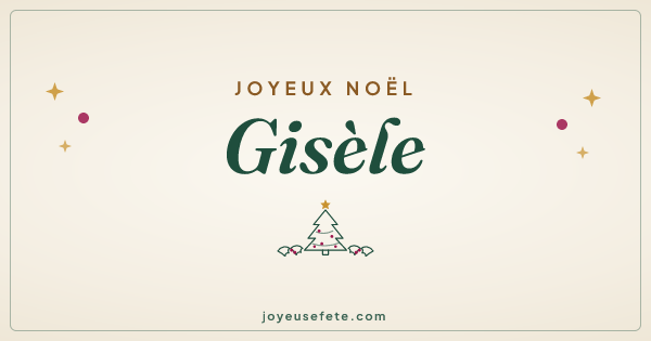 Image « Joyeux Noël Gisèle » au format large