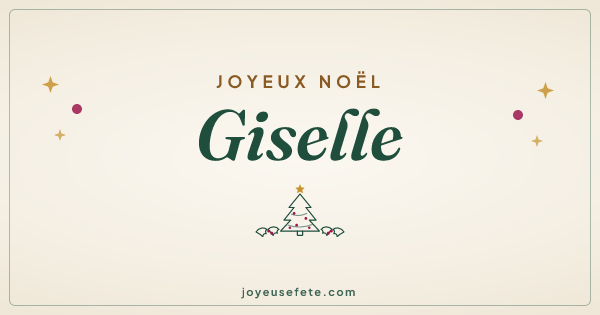 Image « Joyeux Noël Giselle » au format large