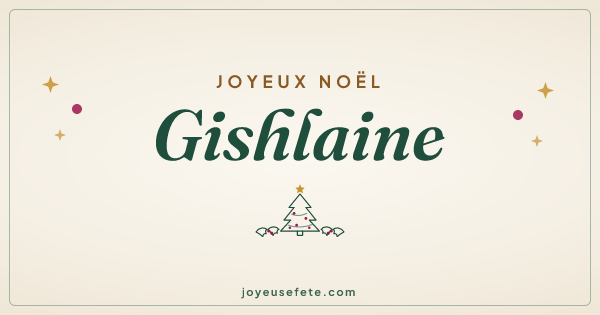 Image « Joyeux Noël Gishlaine » au format large