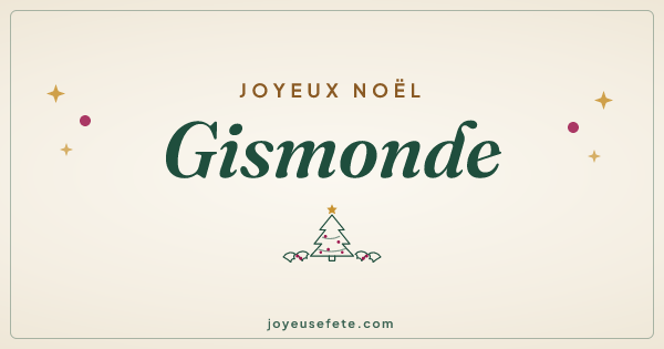 Image « Joyeux Noël Gismonde » au format large