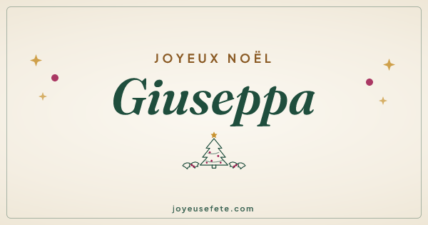Image « Joyeux Noël Giuseppa » au format large