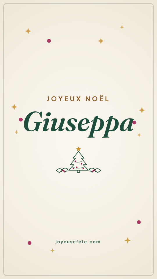Image « Joyeux Noël Giuseppa » au format story