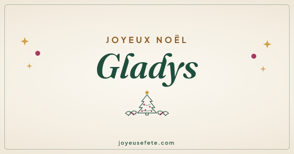 Image « Joyeux Noël Gladys » au format large