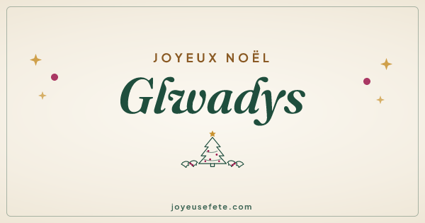 Image « Joyeux Noël Glwadys » au format large