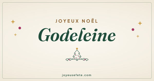 Image « Joyeux Noël Godeleine » au format large