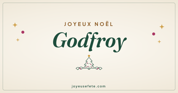 Image « Joyeux Noël Godfroy » au format large