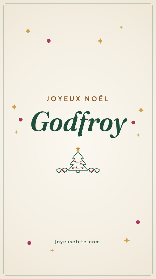Image « Joyeux Noël Godfroy » au format story
