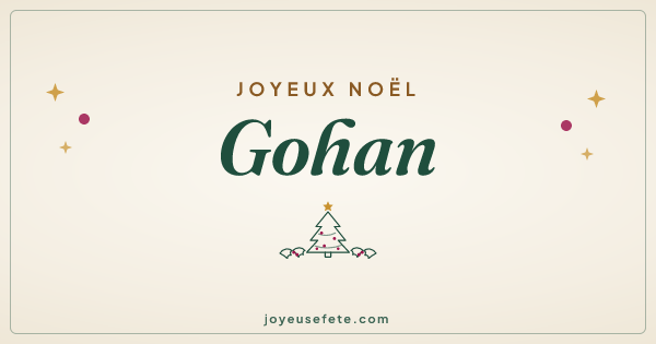 Image « Joyeux Noël Gohan » au format large
