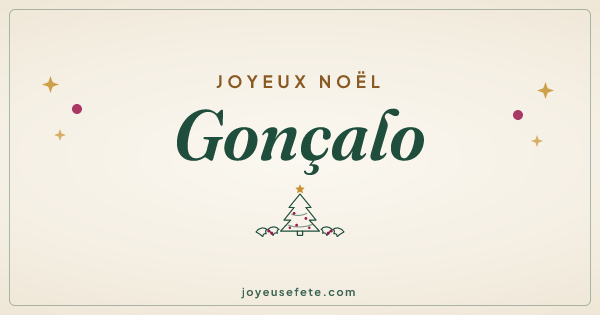 Image « Joyeux Noël Gonçalo » au format large