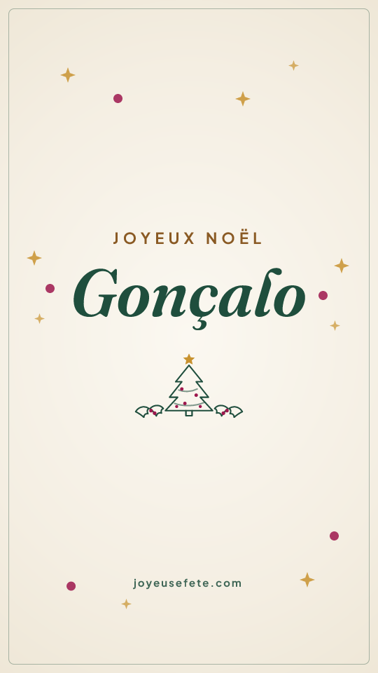 Image « Joyeux Noël Gonçalo » au format story