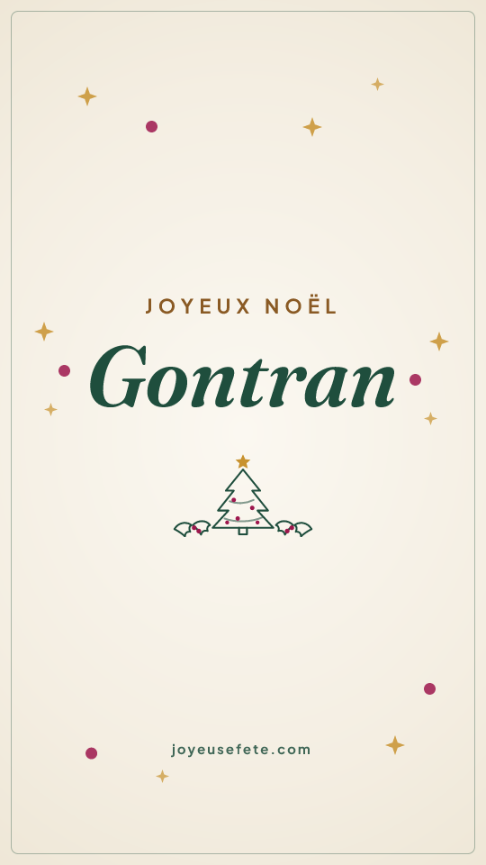 Image « Joyeux Noël Gontran » au format story