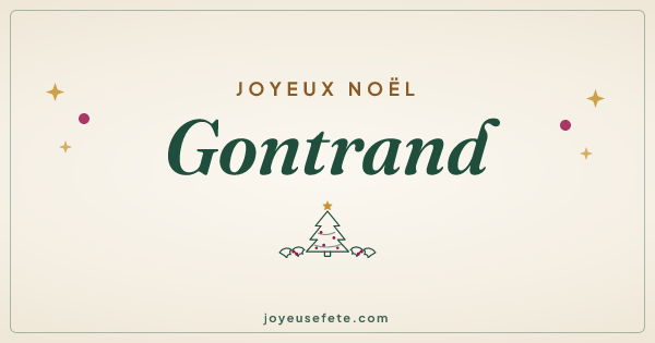 Image « Joyeux Noël Gontrand » au format large