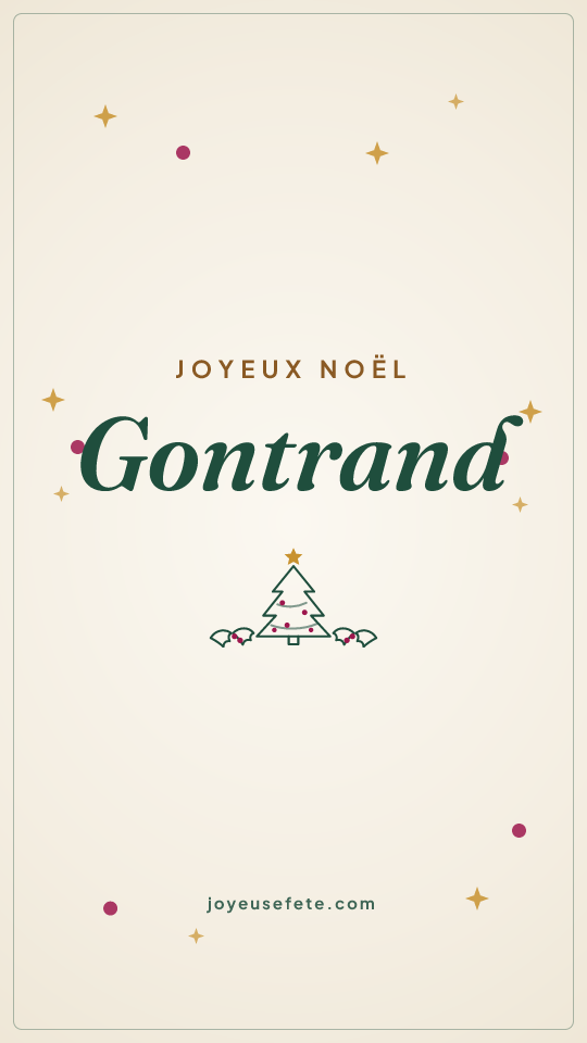 Image « Joyeux Noël Gontrand » au format story