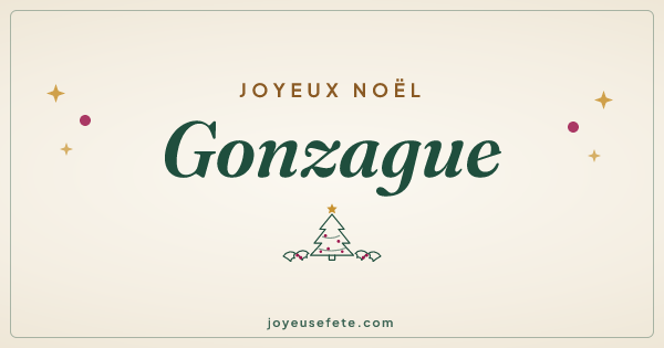 Image « Joyeux Noël Gonzague » au format large