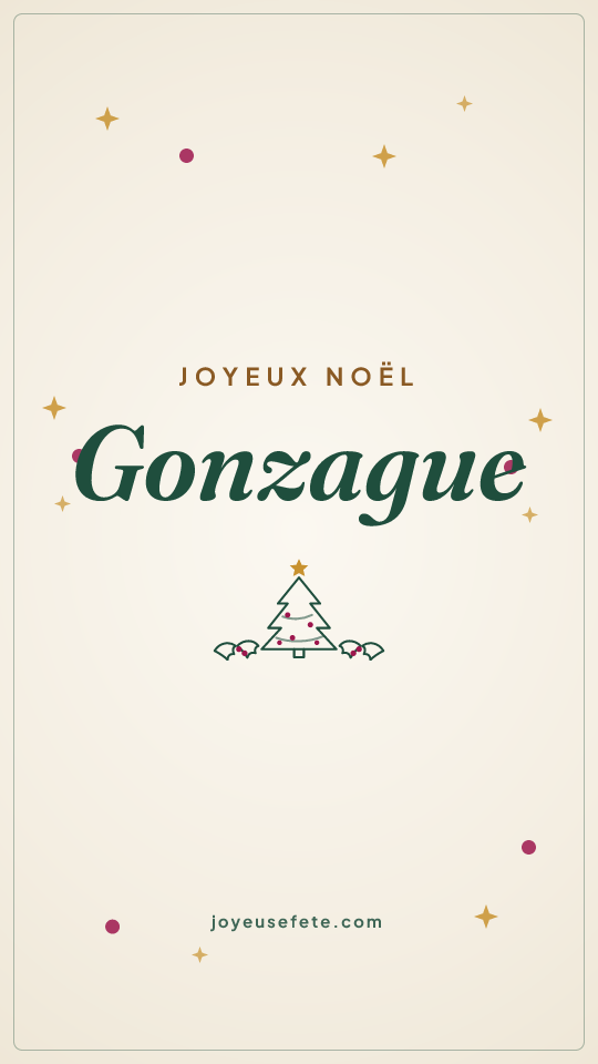 Image « Joyeux Noël Gonzague » au format story
