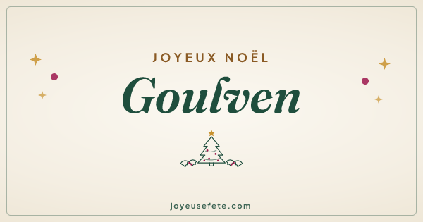 Image « Joyeux Noël Goulven » au format large
