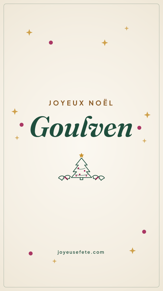 Image « Joyeux Noël Goulven » au format story