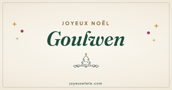 Image « Joyeux Noël Goulwen » au format large