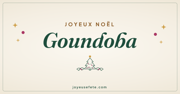 Image « Joyeux Noël Goundoba » au format large